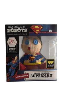 Handmade by Robots DC Knit Series Battle Damaged Superman Vinyl Figure #181